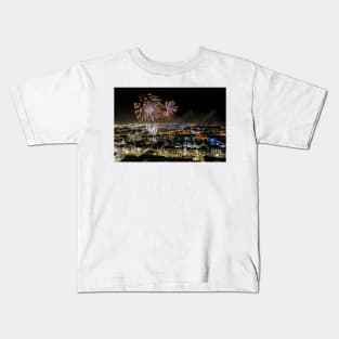 Fireworks over Stockton on Tees Kids T-Shirt